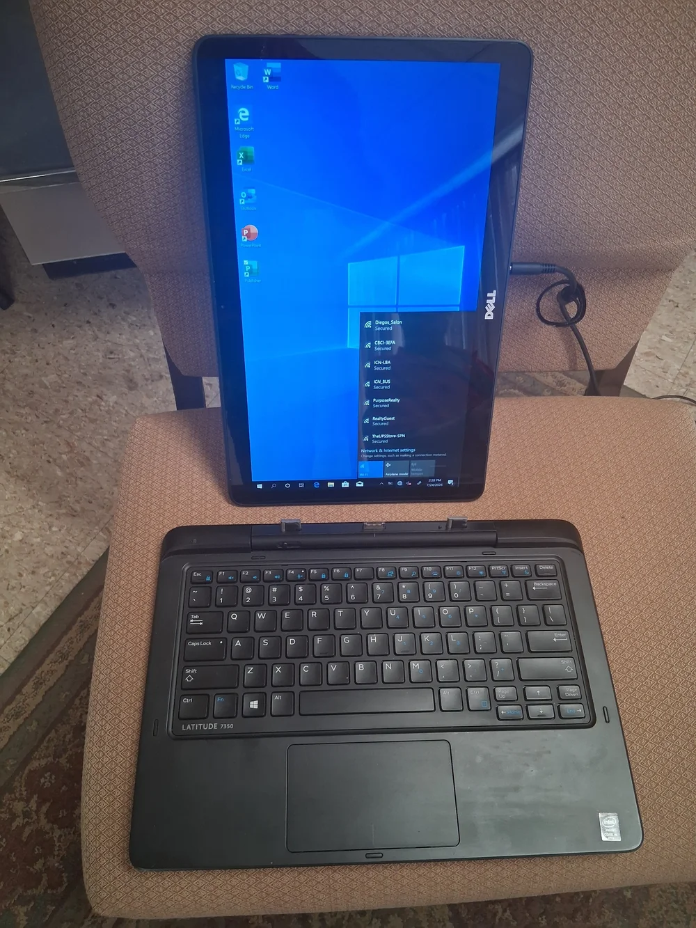 Dell Latitude 7350 2 N 1 WITH DETACHABLE KEYBOARD. 13.3-inch Laptop in Black